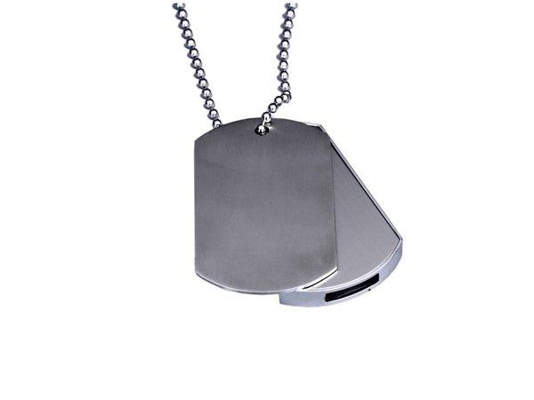 USB 2.0-флешка на 4 Гб в виде армейского жетона - USB 2.0-флешка на 4 Гб в виде армейского жетона