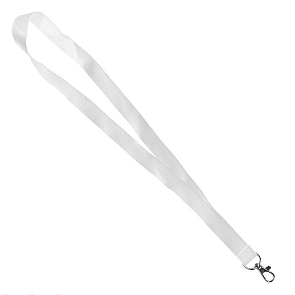 Ланъярд NECK, белый, полиэстер, 2х50 см - Ланъярд NECK, белый, полиэстер, 2х50 см