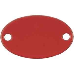 шильдик металлический alfa oval, красный