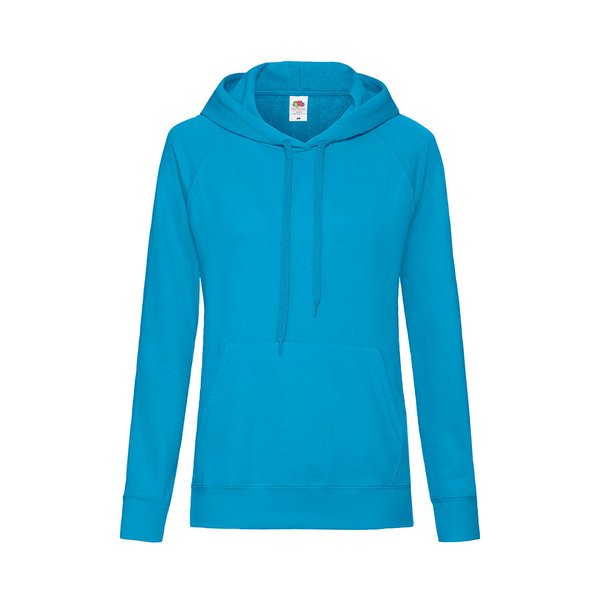 Толстовка женская без начеса LIGHTWEIGH HOODED SWEAT 240 - Толстовка женская "LIGHTWEIGHT", ультрамарин_L, 80% хлопок, 20% полиэстер, 240 г/м2