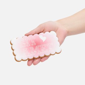 пряник aftertaste l с печатью на заказ, фигурная открытка
