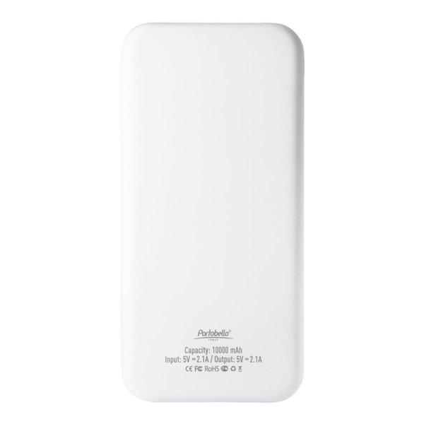 Внешний аккумулятор с подсветкой Люче (Luce) 10000 mAh, белый