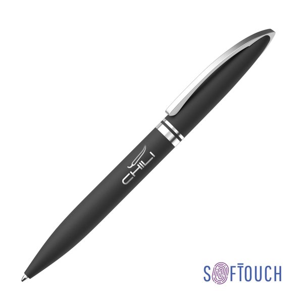 Ручка шариковая "Rocket", покрытие soft touch - Ручка шариковая "Rocket", покрытие soft touch черный