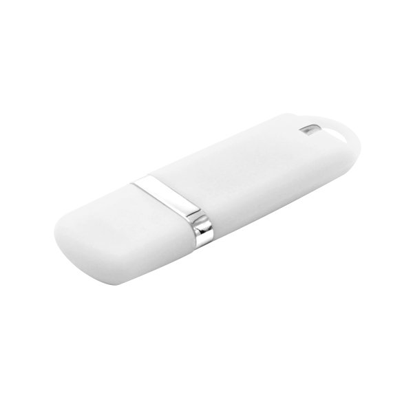 Флешка Shape с покрытием Софт Тач - Флешка Shape с покрытием Софт Тач 16 GB, белая