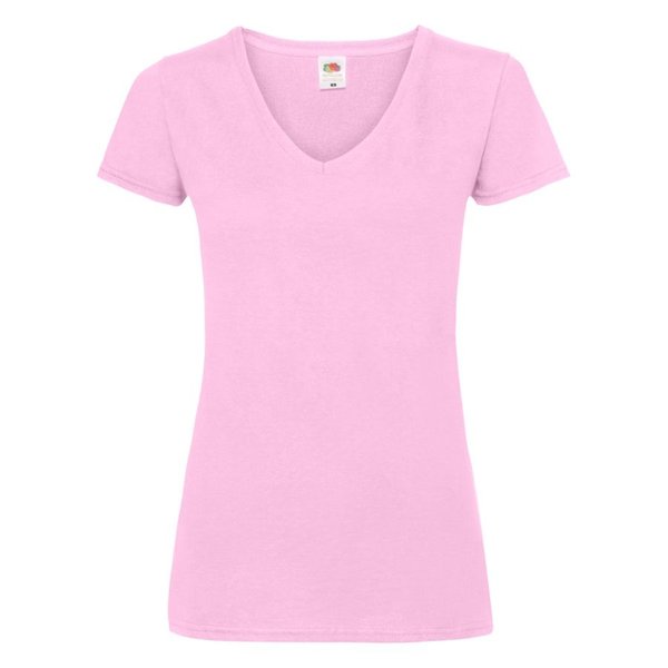Футболка женская LADY FIT V-NECK T 210 - Футболка "Lady-Fit V-Neck T", светло-розовый_XL, 95% х/б, 5% эластан, 210 г/м2
