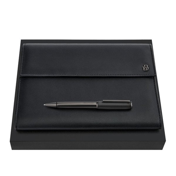 Набор HUGO BOSS Black & Gun (шариковая ручка и папка A5) - Набор HUGO BOSS Black & Gun (шариковая ручка и папка A5)