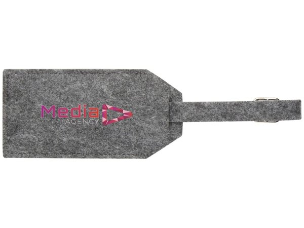 Багажная бирка из RPET-фетра «Tie» - Багажная бирка из RPET-фетра «Tie»