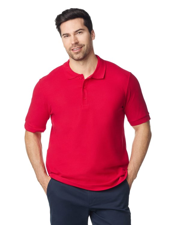 Футболка поло PREMIUM COTTON ADULT DOUBLE PIQUE - Футболка поло PREMIUM COTTON ADULT DOUBLE PIQUE, КРАСНЫЙ S