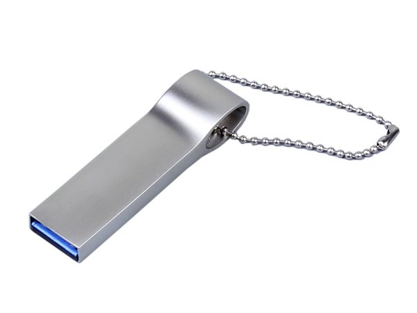 USB 3.0-флешка на 128 Гб с мини чипом и боковым отверстием для цепочки - USB 3.0-флешка на 128 Гб с мини чипом и боковым отверстием для цепочки
