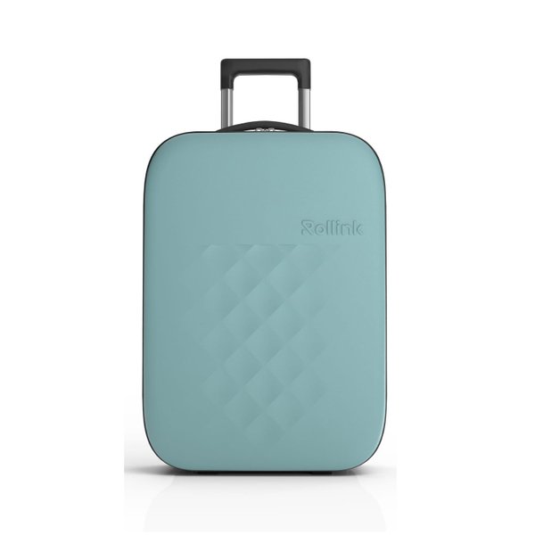 Чемодан складной Rollink Vega II 55x40x20 см, 2 колеса - Чемодан складной Rollink Vega II 55x40x20 см, 2 колеса, бирюзовый