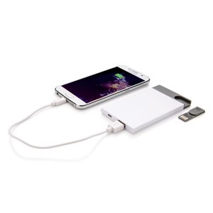зарядное устройство с usb–флешкой на 8 гб, 2500 mah