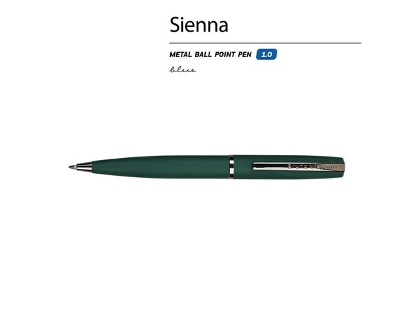 Ручка металлическая шариковая «Sienna», софт-тач - Ручка металлическая шариковая «Sienna», софт-тач
