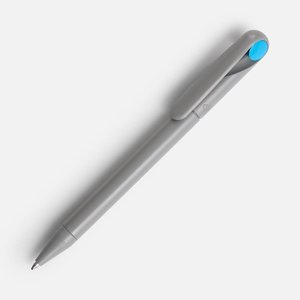 ручка шариковая prodir ds1 tmm dot, серая с голубым
