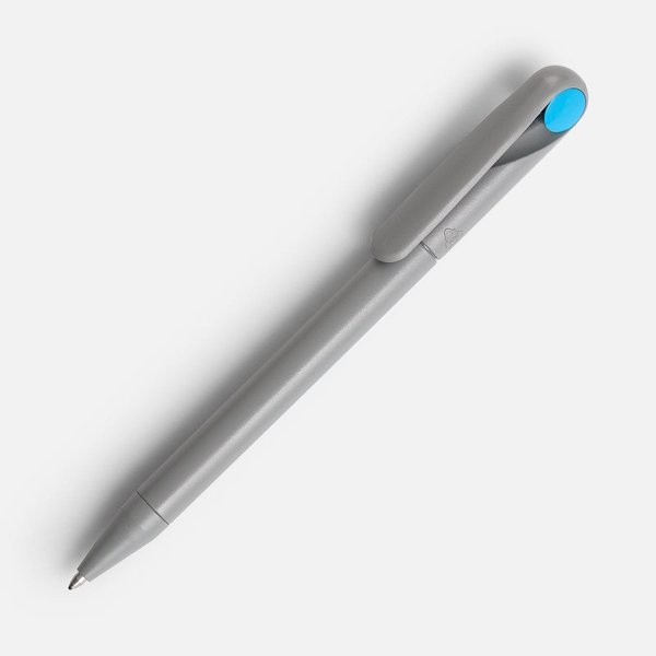 Ручка шариковая Prodir DS1 TMM Dot, серая с голубым
