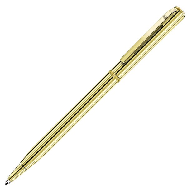Ручка шариковая SLIM - SLIM GOLD, ручка шариковая, золотистый, металл