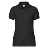 Поло "Lady-Fit 65/35 Polo", черный_L, 65% п/э, 35% х/б, 180 г/м2