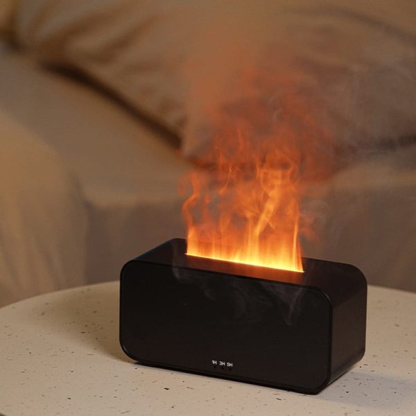Светодиодный USB увлажнитель-ароматизатор Lumor RGB, черный - Светодиодный USB увлажнитель-ароматизатор Lumor RGB, черный