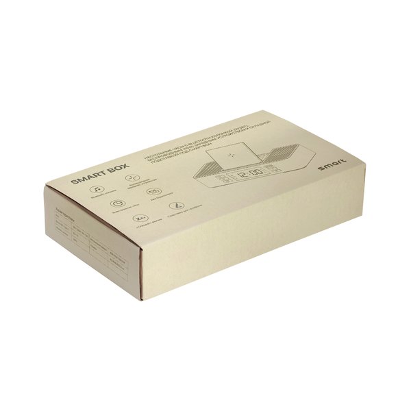 Настольные часы "Smart Box" с bluetooth колонкой (2х3Вт), беспроводным (15W) зарядным устройством и складной подставкой под смартфон - Настольные часы "Smart Box" с bluetooth колонкой (2х3Вт), беспроводным (15W) зарядным устройством и складной подставкой под смартфон черный
