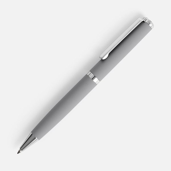 Ручка шариковая Inkish Chrome в футляре, серая