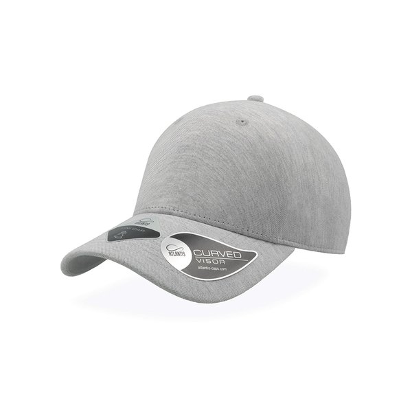 Бейсболка UNI-CAP PIQUET, без панелей и швов, без застежки - Бейсболка "Uni-Cap Piquet", без панеле и швов, серый, 83% полиэстер 15% вискоза 2%эластан 190 г/м2