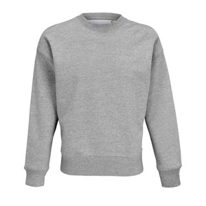 свитшот унисекс authentic, серый меланж