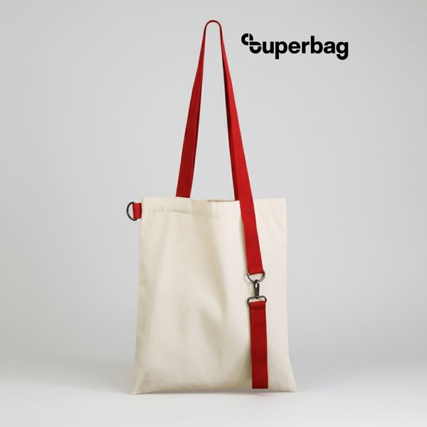 Шоппер Superbag с ремувкой 4sb - Шоппер Superbag с ремувкой 4sb (неокрашенный с красным)