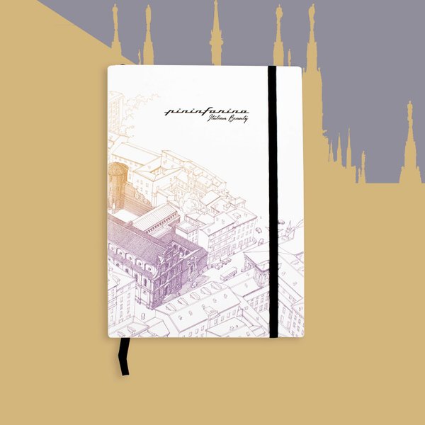 Блокнот линованный Pininfarina ITALIAN BEAUTY - Блокнот линованный Pininfarina ITALIAN BEAUTY MILANO из каменной бумаги, А5