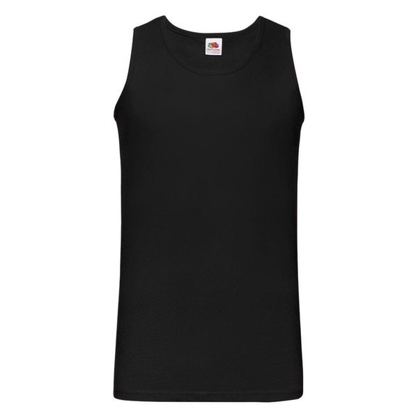 Майка мужская VALUEWEIGHT ATHLETIC VEST 165 - Майка мужская "Athletic Vest", черный_S, 100% х/б, 160 г/м2