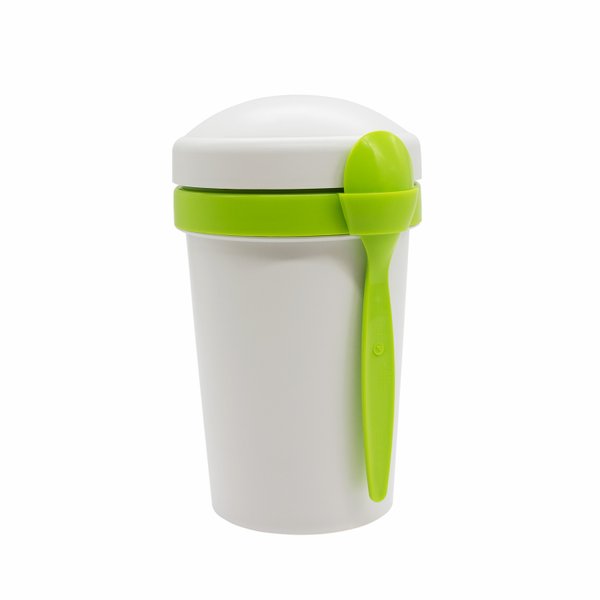 Ланч-бокс Cereal to go Green Line с ложкой - Ланч-бокс Cereal to go Green Line с ложкой (салатовый)