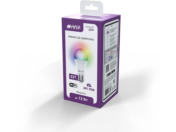 Умная LED лампочка «IoT A61 RGB» - Умная LED лампочка «IoT A61 RGB»