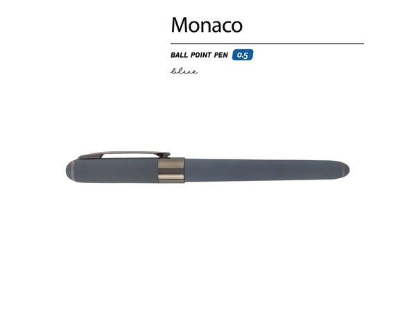 Ручка пластиковая шариковая «Monaco» софт-тач - Ручка пластиковая шариковая «Monaco» софт-тач