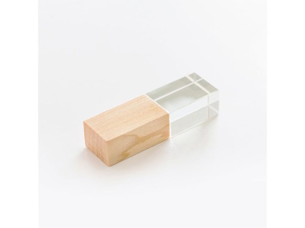 USB 2.0- флешка на 4 Гб кристалл дерево - USB 2.0- флешка на 4 Гб кристалл дерево