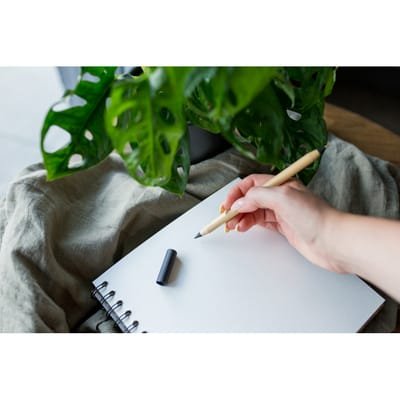 Ручка-роллер из бамбука 2 в 1, карандаш "бесконечность" | Mikayla - Ручка-роллер из бамбука 2 в 1, карандаш "бесконечность" | Mikayla