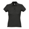 Поло женское PASSION, черный, 2XL, 100% хлопок, 170 г/м2