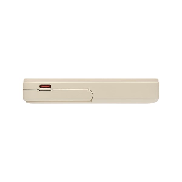 Внешний аккумулятор Юнион PD (Union PD) 10000mAh с функцией беспроводной зарядки 15W, бежевый