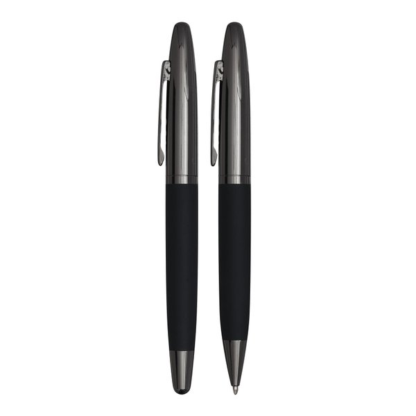 Набор письменный BLACK ELEGANCE, черный - Набор письменный BLACK ELEGANCE, черный