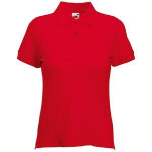 Поло женское POLO LADY-FIT 210 - Поло "Lady-Fit Polo", красный_XS, 97% х/б, 3% эластан, 220 г/м2