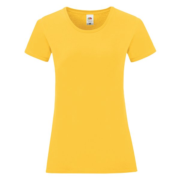 Футболка женская LADIES ICONIC 145 - Футболка "Ladies Iconic", желтый, XS, 100% хлопок, 150 г/м2