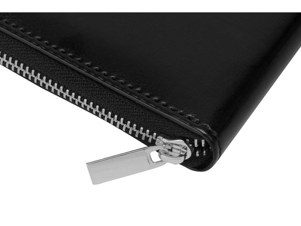 Бизнес-блокнот на молнии А5 «Fabrizio» с RFID защитой - Бизнес-блокнот на молнии А5 «Fabrizio» с RFID защитой