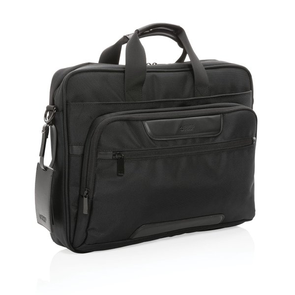 Сумка для ноутбука Swiss Peak Voyager из RPET AWARE™, 15,6" - Сумка для ноутбука Swiss Peak Voyager из RPET AWARE™, 15,6"