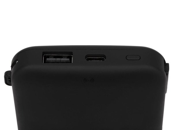 Внешний беспроводной аккумулятор с подсветкой лого «Astro», soft-touch, 10000 mAh - Внешний беспроводной аккумулятор с подсветкой лого «Astro», soft-touch, 10000 mAh