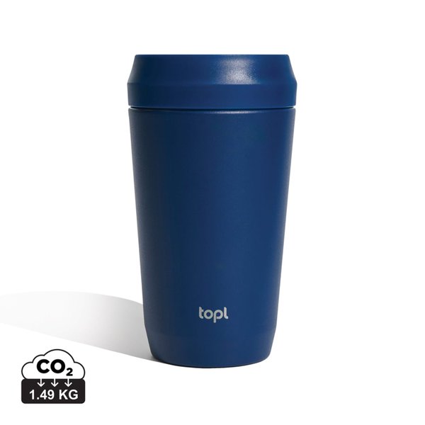 Термостакан Topl из переработанной стали с крышкой 360°, 354 мл - Термостакан Topl из переработанной стали с крышкой 360°, 354 мл