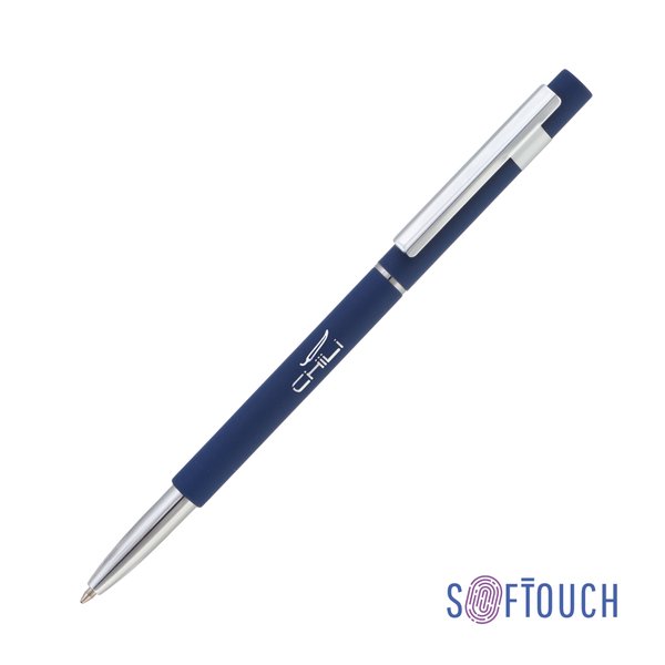 Ручка шариковая "Star", покрытие soft touch - Ручка шариковая "Star", покрытие soft touch темно-синий