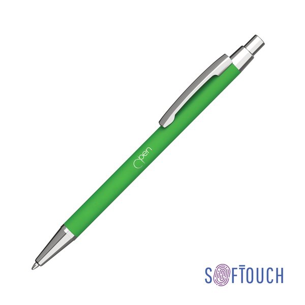 Ручка шариковая "Ray", покрытие soft touch - Ручка шариковая "Ray", покрытие soft touch зеленое яблоко