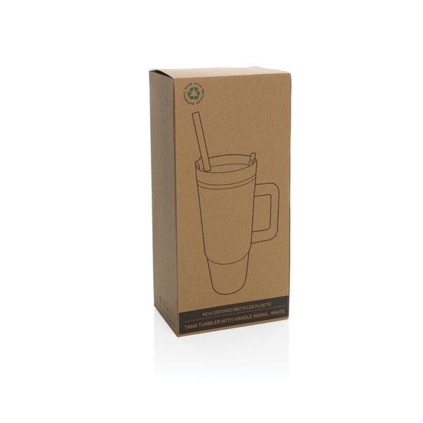 Кружка Tana с двойными стенками из переработанного пластика RCS, 900 мл - Кружка Tana с двойными стенками из переработанного пластика RCS, 900 мл