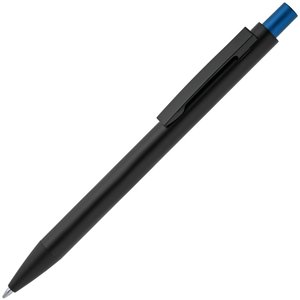 ручка шариковая chromatic, черная со светло-синим
