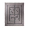 Плед VINGA Monogram из переработанного полиэстера GRS, 170x130 см