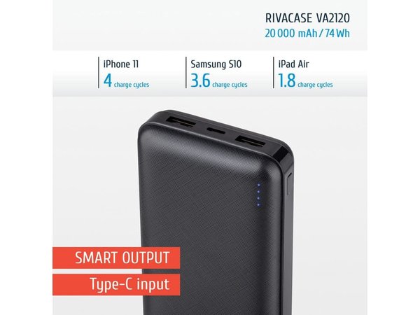 Внешний аккумулятор VA2120, 20000 mAh - Внешний аккумулятор VA2120, 20000 mAh