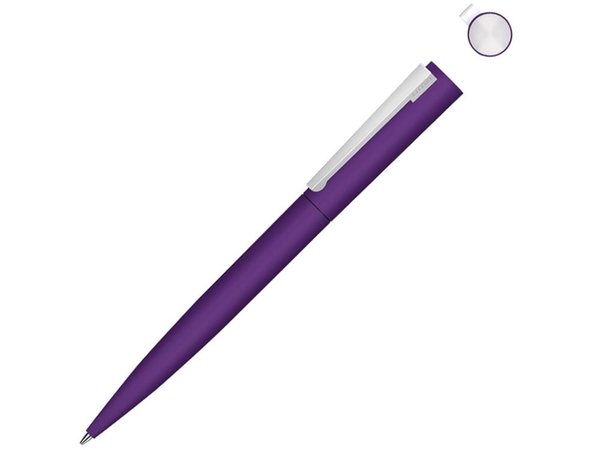 Ручка шариковая металлическая «Brush Gum», soft-touch - Ручка шариковая металлическая «Brush Gum», soft-touch