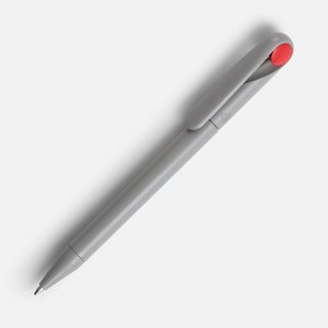 ручка шариковая prodir ds1 tmm dot, серая с красным
